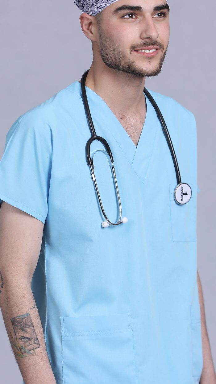ست اسکراب پزشکی سیزگی آبی روشن - Image 4