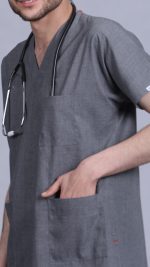 ست اسکراب پزشکی سیزگی طوسی - Image 5