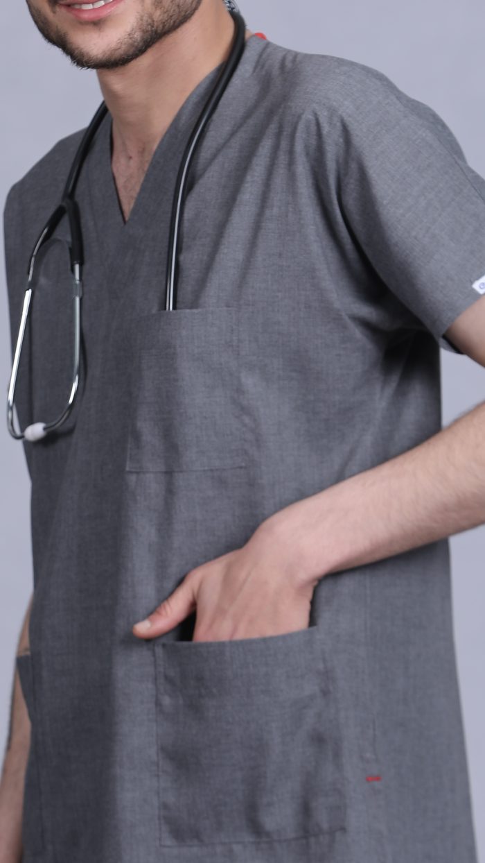 ست اسکراب پزشکی سیزگی طوسی - Image 5