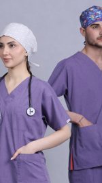 ست اسکراب پزشکی سیزگی بنفش - Image 9