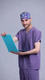 ست اسکراب پزشکی سیزگی بنفش - Image 2
