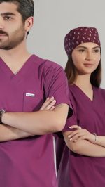 ست اسکراب پزشکی فیگز بنفش - Image 6