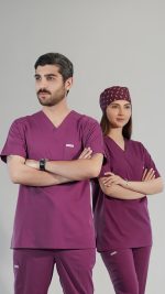 ست اسکراب پزشکی فیگز بنفش