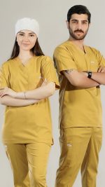 ست اسکراب پزشکی فیگز زرد