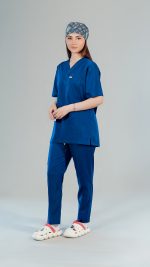 ست اسکراب پزشکی فیگز آبی کاربنی - Image 3