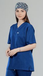 ست اسکراب پزشکی فیگز آبی کاربنی - Image 9