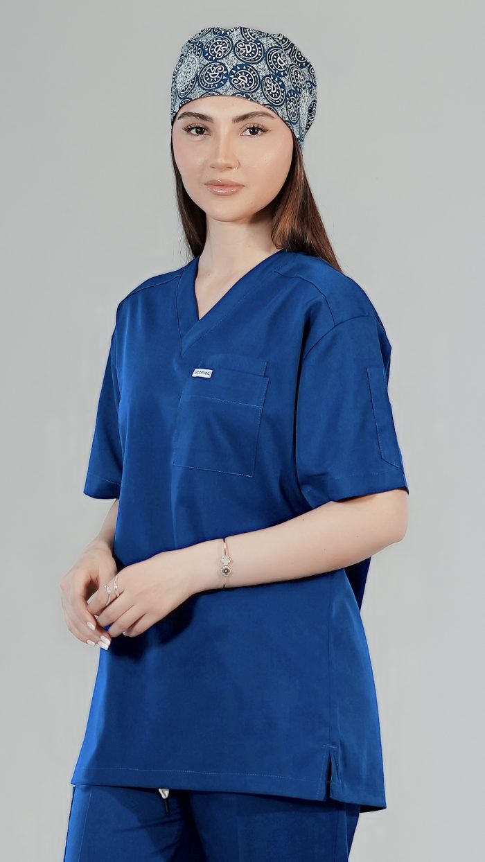 ست اسکراب پزشکی فیگز آبی کاربنی - Image 9